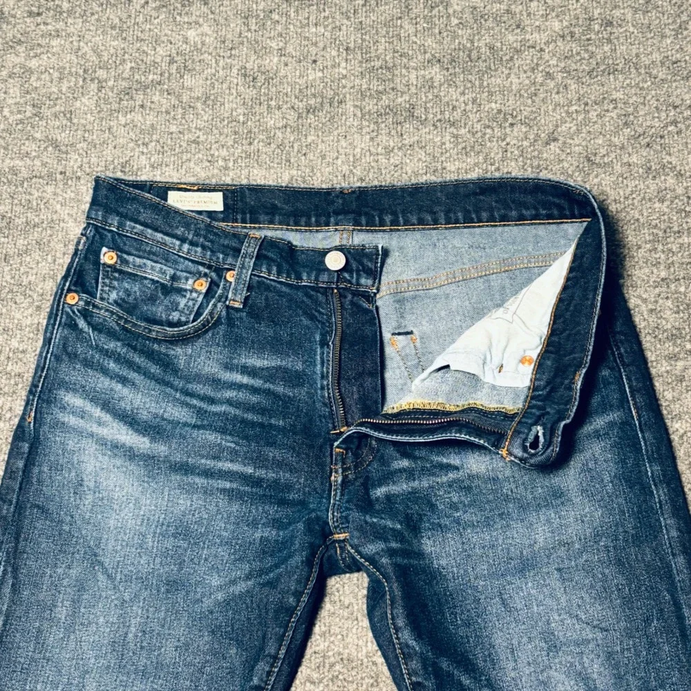 Levis 512 original Red Tab‎ Slim Taper Jeans Mens 32x30 Dark Blue Premium Denim